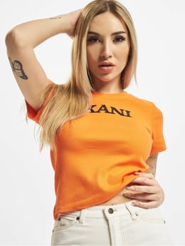 Karl Kani Overwear / T-Shirt Small Signature Stripe in rose 882142