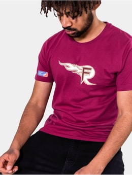  Rhein Fire Iconic T-Shirt Burgundy