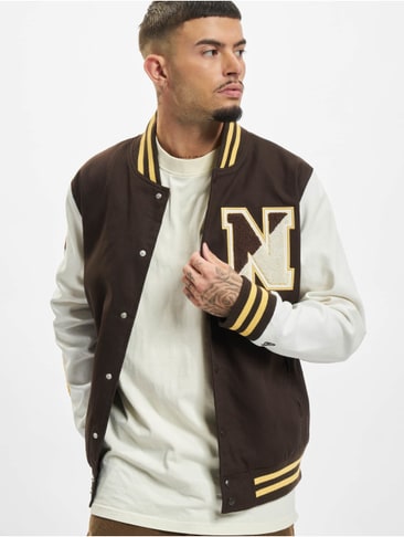 Herrenmode Übergangsjacke Baseball College Bestickt Gestreift Blouson 4XL Jacke 