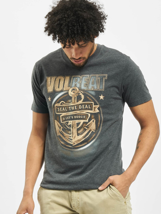 Männer t-shirts Merchcode Herren T-Shirt Volbeat Seal The Deal in grau