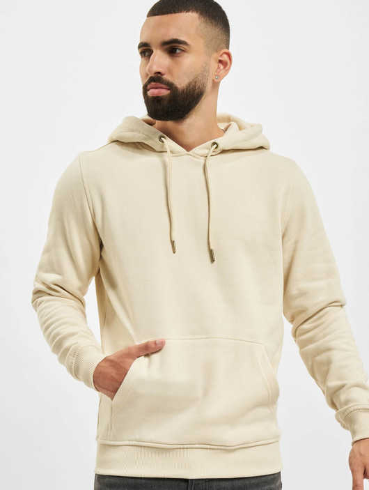 Männer hoodies Urban Classics Herren Hoody Basic in beige