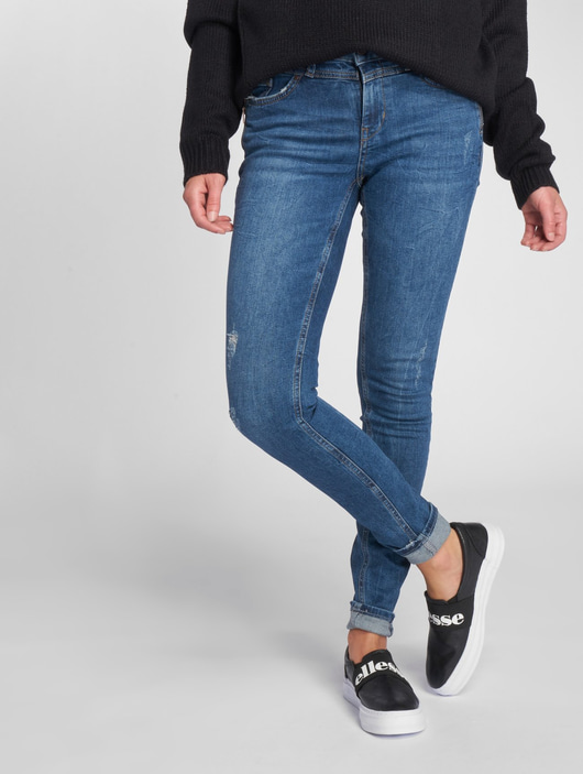 Frauen slim-fit-jeans-190 Vero Moda Damen Slim Fit Jeans vmSeven A315 in blau