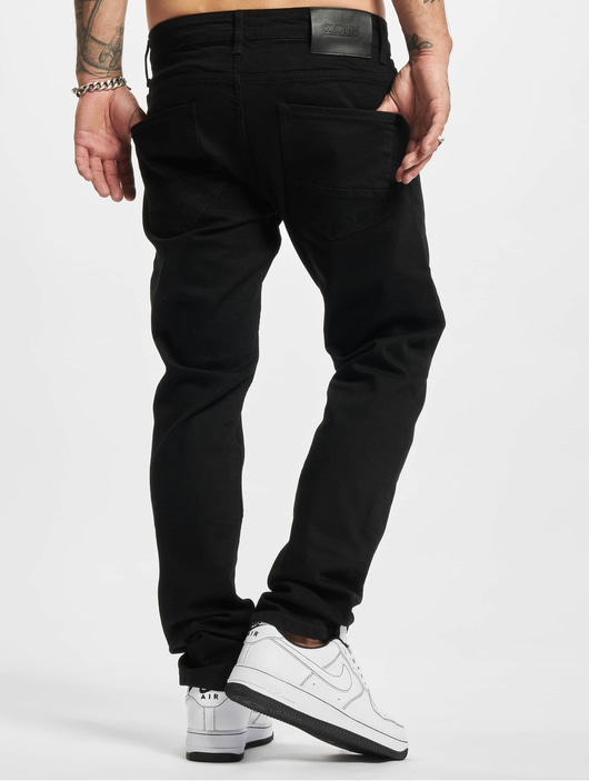 Männer slim-fit-jeans-190 2Y Premium Herren Slim Fit Jeans Premium in schwarz