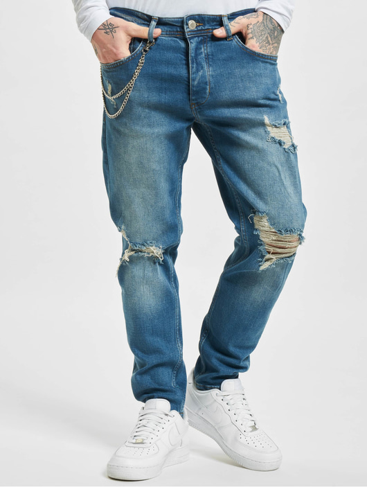 Männer slim-fit-jeans-190 2Y Herren Slim Fit Jeans Claas in blau