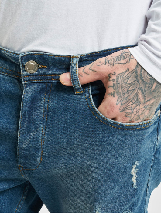 Männer slim-fit-jeans-190 2Y Herren Slim Fit Jeans Claas in blau
