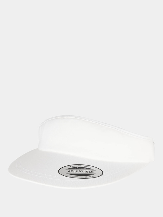 Frauen snapback-caps Flexfit Snapback Cap Flat Round Visor in weiß