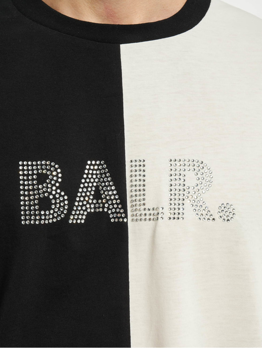 Männer t-shirts BALR Herren T-Shirt Rhinestones Amsterdam Oversized Fit in grau