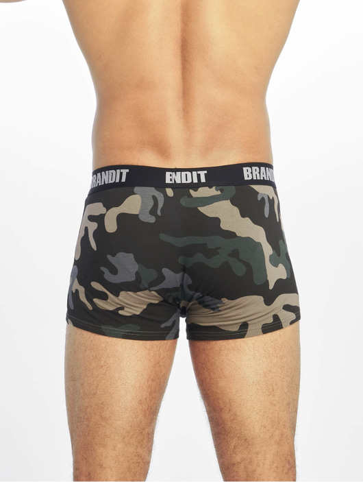 Männer unterwaesche Brandit Herren Unterwäsche Logo 2er Pack in camouflage