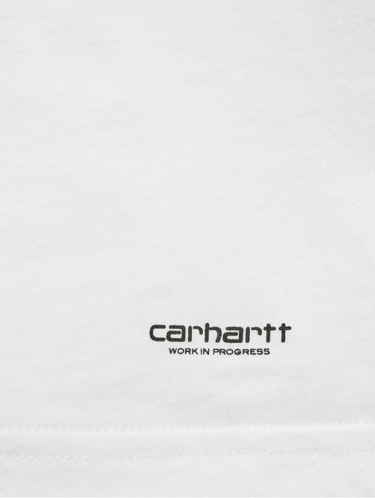 Männer t-shirts Carhartt WIP Herren T-Shirt Standard Crew Neck in weiß