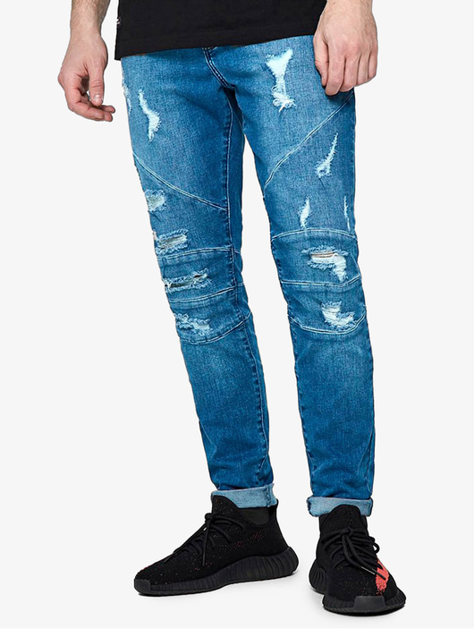 Männer skinny-jeans Cayler & Sons Herren Skinny Jeans ALLDD Paneled Ian Denim in blau