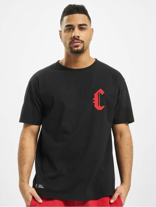 Männer t-shirts Cayler & Sons Herren T-Shirt BL Banned Semi Box in schwarz