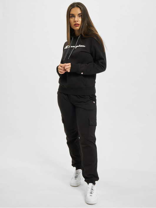 Frauen hoodies Champion Damen Hoody Logo in schwarz