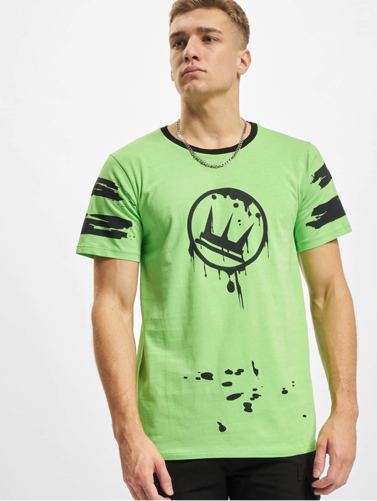 Männer t-shirts Dada Supreme Herren T-Shirt Circle Drip in grün