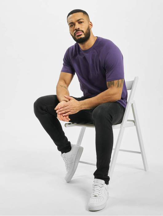 Männer t-shirts DEF Herren T-Shirt Kai in violet