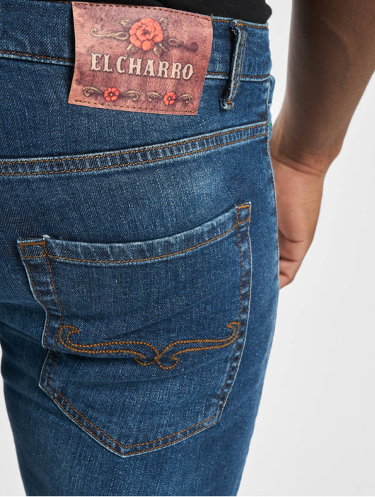 Männer slim-fit-jeans-190 El Charro Herren Slim Fit Jeans Mexico 02 Denim in blau