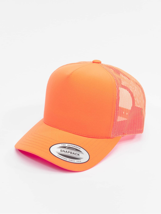 Frauen trucker-caps Flexfit Trucker Cap Neon Retro in orange
