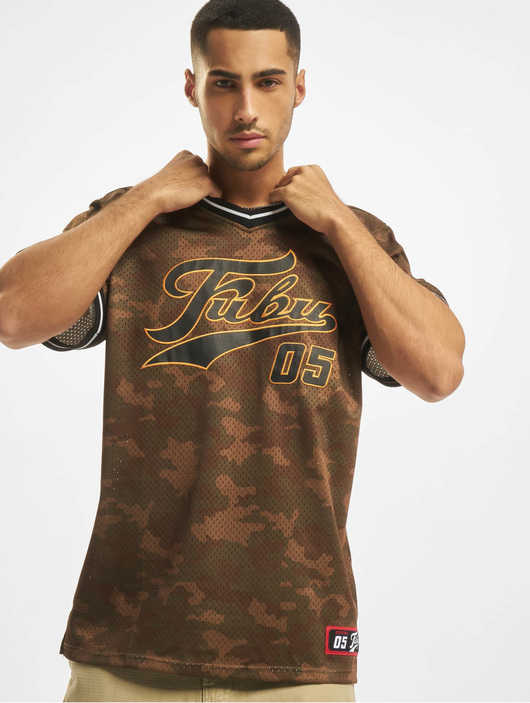 Männer t-shirts Fubu Herren T-Shirt Mesh in camouflage