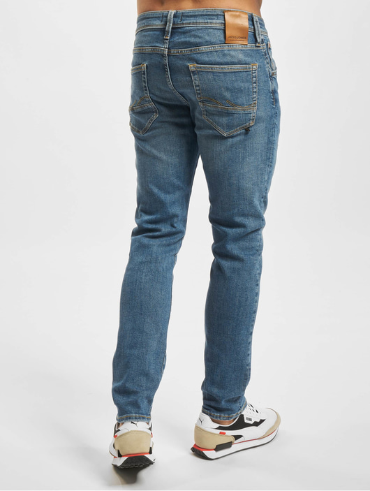 Männer slim-fit-jeans-190 Jack & Jones Herren Slim Fit Jeans Iglenn Fox in blau