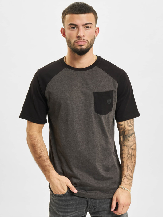 Männer t-shirts Just Rhyse Herren T-Shirt Albertina Raglan in grau