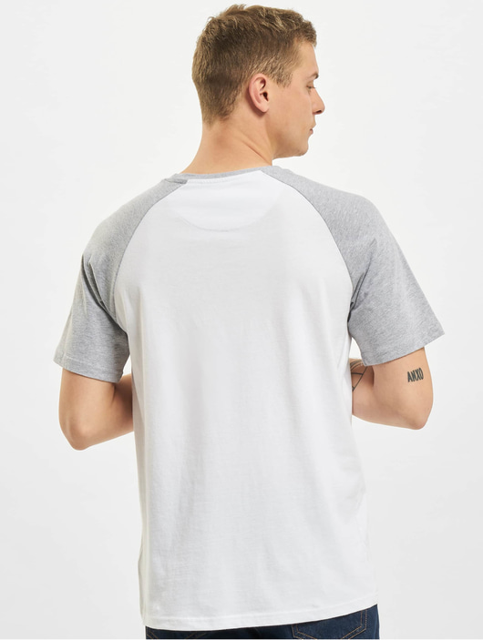 Männer t-shirts Just Rhyse Herren T-Shirt Albertina Raglan T-Shirt in weiß