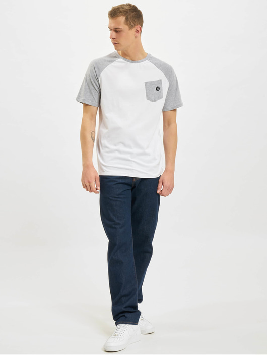 Männer t-shirts Just Rhyse Herren T-Shirt Albertina Raglan T-Shirt in weiß