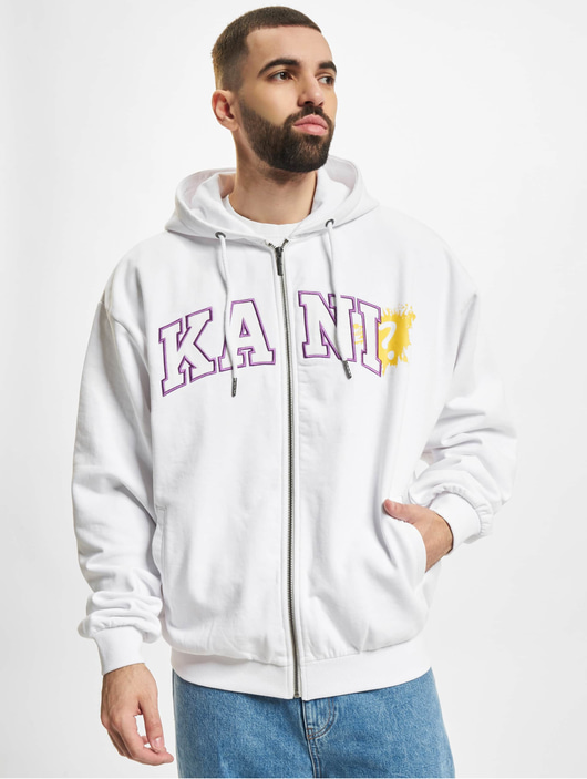 Frauen zip-hoodies Karl Kani Zip Hoodie Serif in weiß