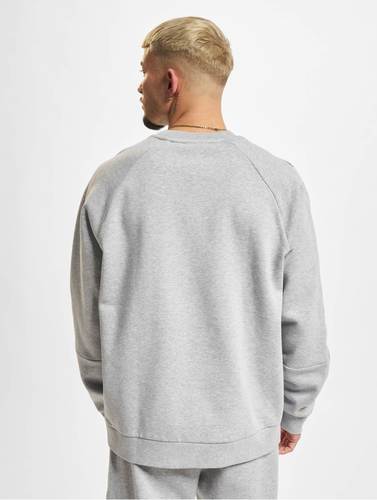 Männer pullover Lacoste Herren Pullover Logo Stripe in grau