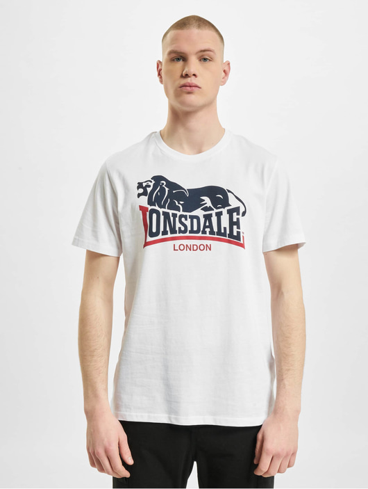 Männer t-shirts Lonsdale London Herren T-Shirt Loscoe 2-Pack in weiß