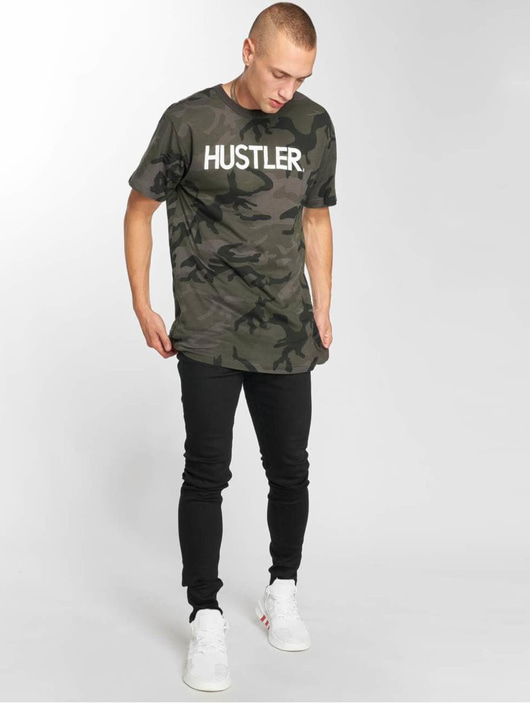 Männer t-shirts Merchcode Herren T-Shirt Hustler Logo Camo in camouflage