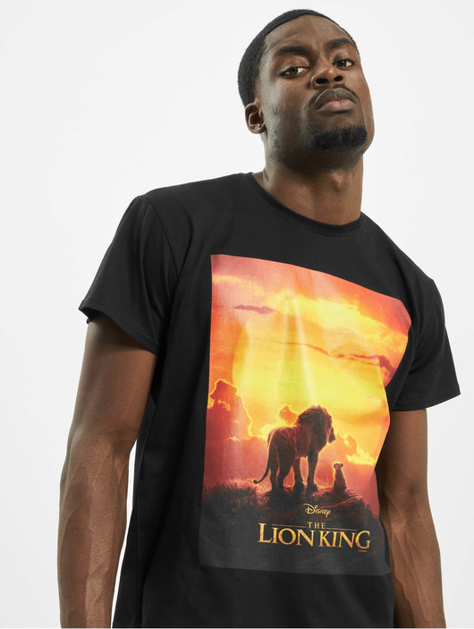 Männer t-shirts Merchcode Herren T-Shirt Lion King Sunset in schwarz