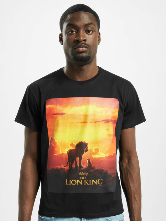 Männer t-shirts Merchcode Herren T-Shirt Lion King Sunset in schwarz