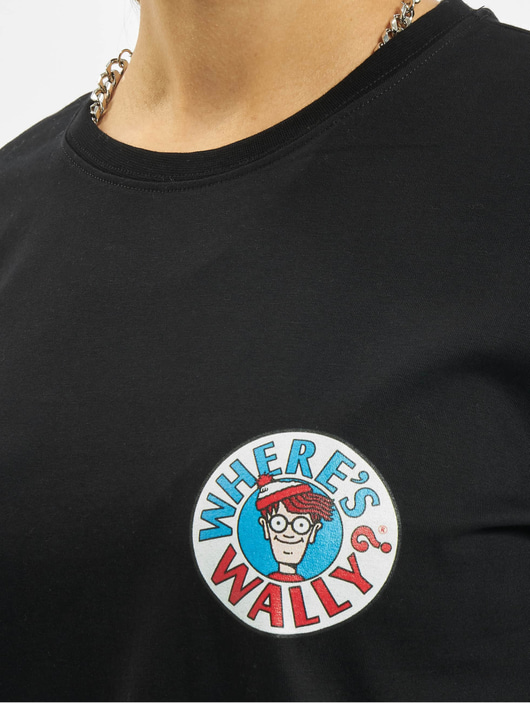 Frauen t-shirts Merchcode Damen T-Shirt Where Is Wally Space in schwarz