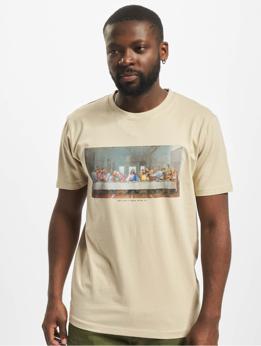 Männer t-shirts-109 Mister Tee Herren T-Shirt Can´t Hang With Us in beige