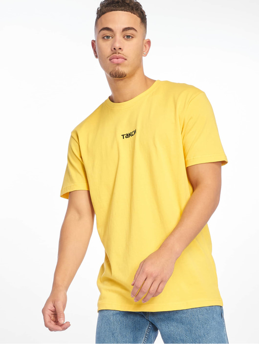 Männer t-shirts-109 Mister Tee Herren T-Shirt Taxi in gelb