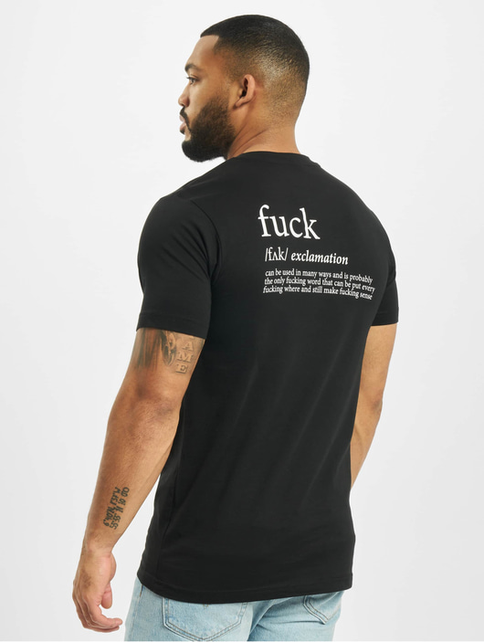 Männer t-shirts-109 Mister Tee Herren T-Shirt Fck in schwarz