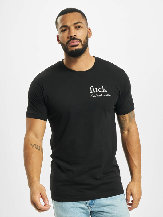 Männer t-shirts-109 Mister Tee Herren T-Shirt Fck in schwarz