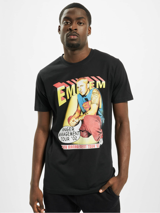 Männer t-shirts-109 Mister Tee Herren T-Shirt Eminem Anger Comic in schwarz