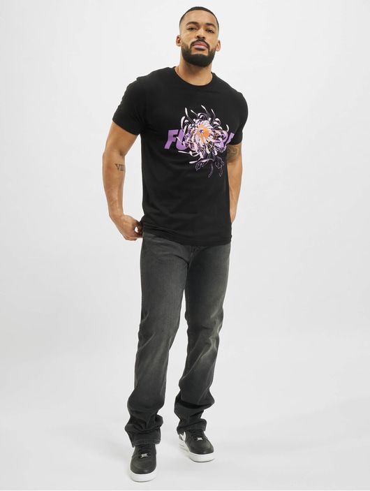 Männer t-shirts-109 Mister Tee Herren T-Shirt Future Flower in schwarz
