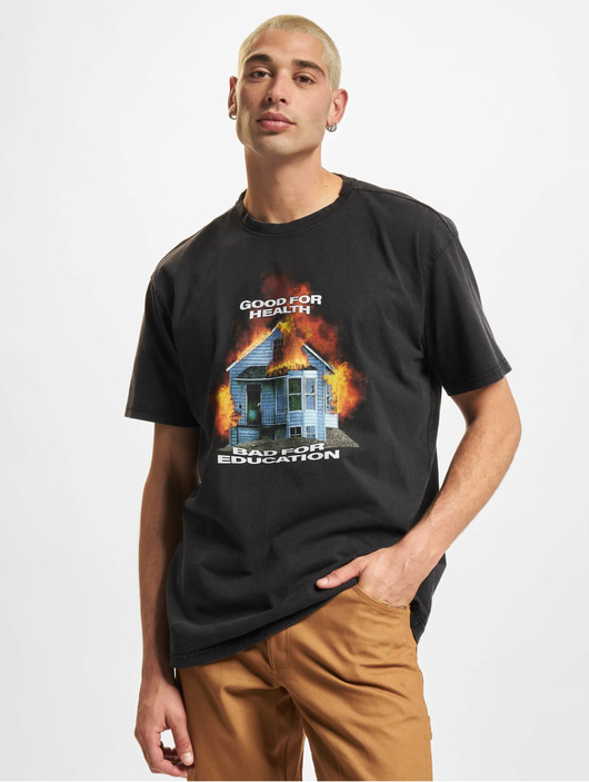 Männer t-shirts-109 Mister Tee Herren T-Shirt Good For Health Oversize in schwarz