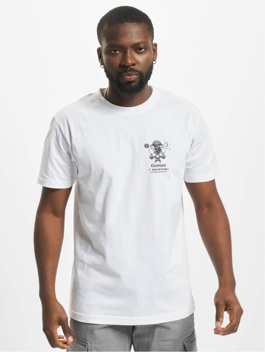 Männer t-shirts-109 Mister Tee Herren T-Shirt Astro Gemini in weiß