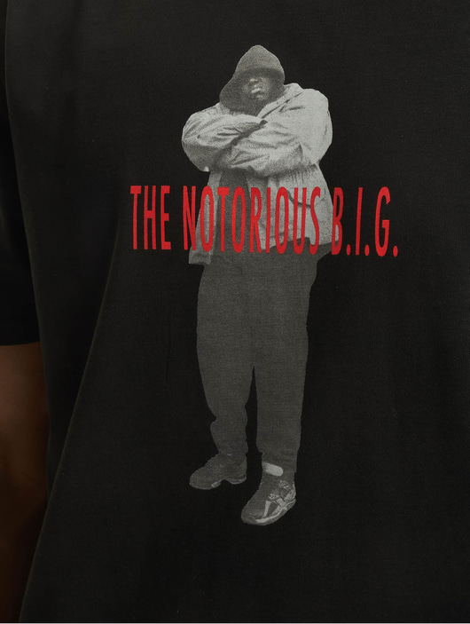 Männer t-shirts Mister Tee Upscale Herren T-Shirt Upscale Biggie Smalls Concrete Oversize in schwarz