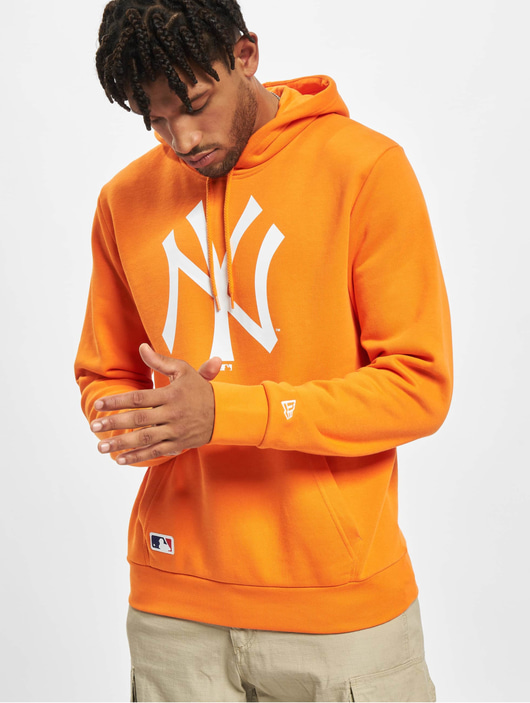 Männer hoodies New Era Herren Hoody MLB New York Yankees Seasonal Team Logo in orange