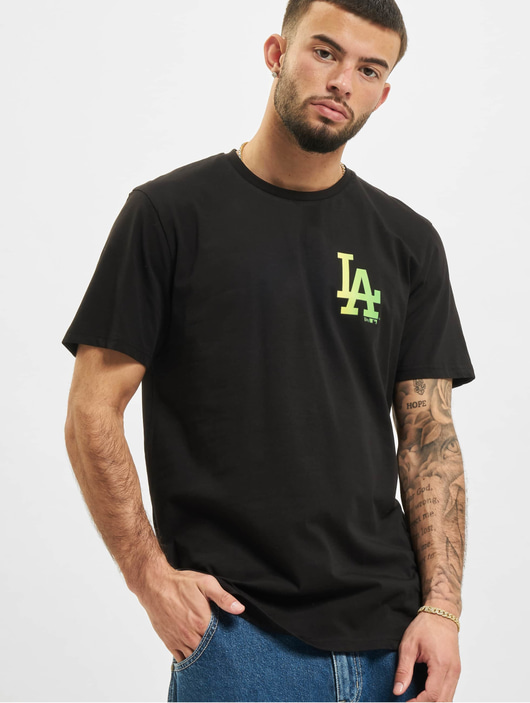 Männer t-shirts New Era Herren T-Shirt MLB Los Angeles Dodgers in schwarz