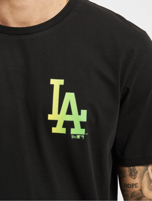 Männer t-shirts New Era Herren T-Shirt MLB Los Angeles Dodgers in schwarz