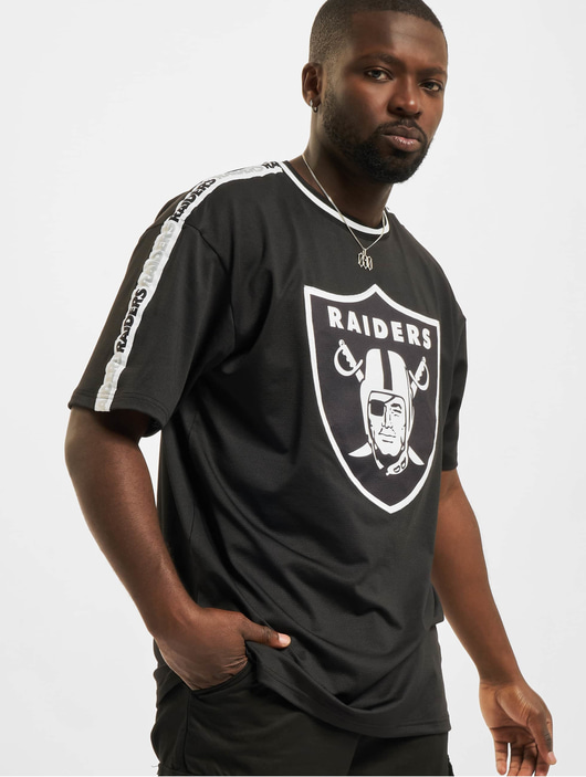 Männer t-shirts New Era Herren T-Shirt NFL Las Vegas Raiders Taping Oversized in schwarz
