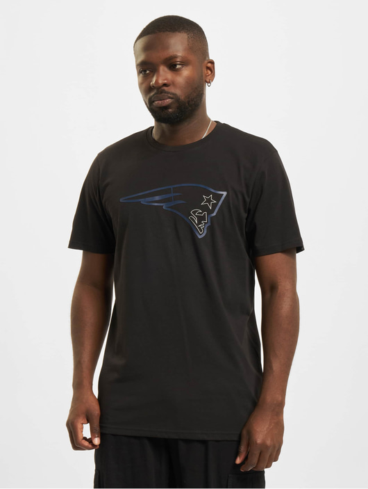 Männer t-shirts New Era Herren T-Shirt NFL New England Patriots Outline Logo in schwarz