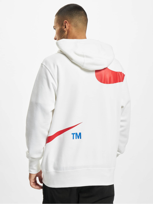 Männer hoodies Nike Herren Hoody Swoosh in weiß