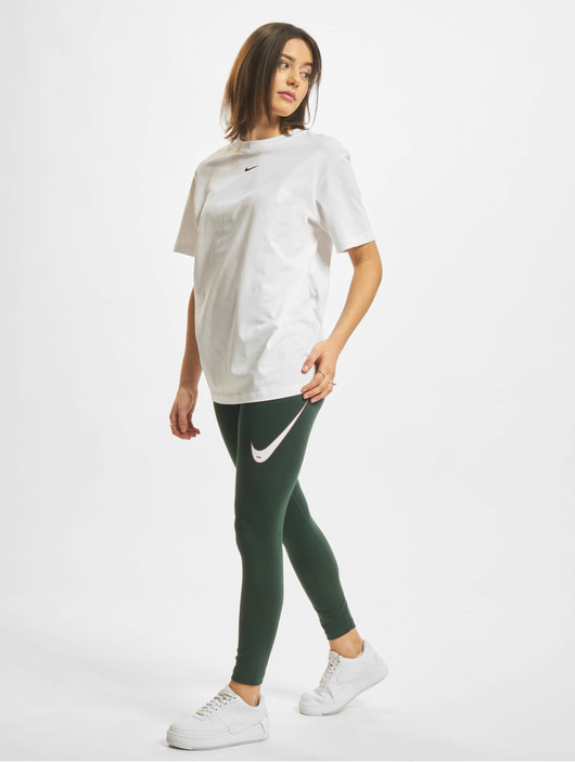 Frauen leggings Nike Damen Legging Swoosh in grün