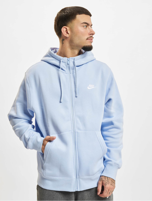 Männer zip-hoodies Nike Herren Zip Hoodie Club Fz Bb in blau