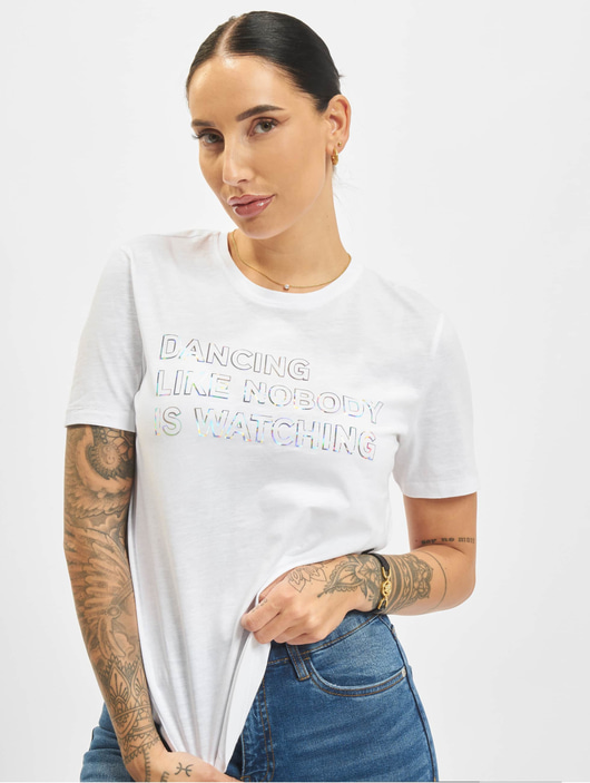 Frauen t-shirts Only Damen T-Shirt Gillian in weiß